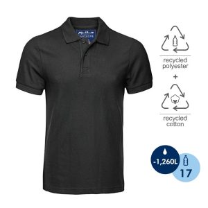 THE FULLY RECYCLED POLO SHIRT- BLACK
