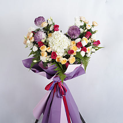 Wishing Excellent Growth Congratulatory Flower Stand