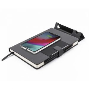 15W WIRELESS DELUXE NOTEBOOK WITH PHONE STAND
